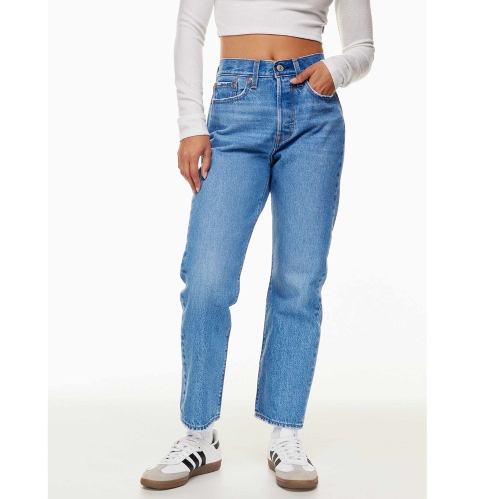 Levis Premium Wedgie Straight Ankle Jean, Size: 28 L: 28"